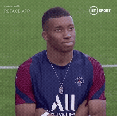A Man Wearing A Blue Shirt That Says All GIF