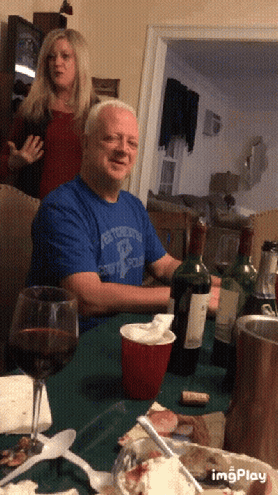 A Man Wearing A Blue Shirt That Says New Toronto Scouts Club GIF