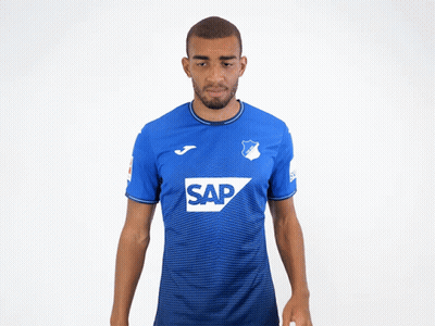 A Man Wearing A Blue Shirt That Says Sap GIF