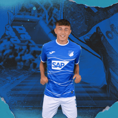 A Man Wearing A Blue Shirt That Says Sap On It GIF