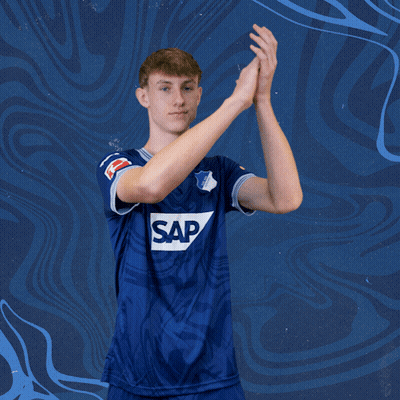 A Man Wearing A Blue Shirt That Says Sap On It GIF