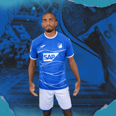 A Man Wearing A Blue Shirt That Says Sap On It GIF