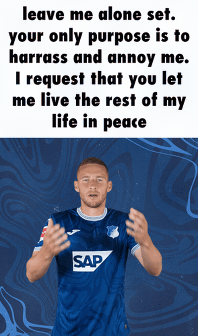 A Man Wearing A Blue Shirt That Says Sap On It GIF