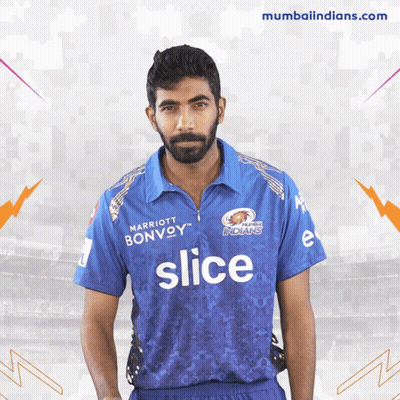A Man Wearing A Blue Shirt That Says Slice GIF