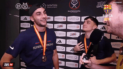 A Man Wearing A Blue Shirt With Super Champions On It GIF