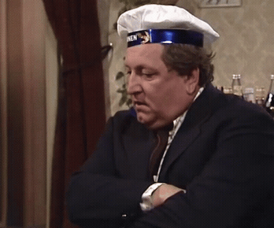 A Man Wearing A Chef Hat With The Word Men On It GIF