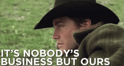 A Man Wearing A Cowboy Hat And A Fur Coat Says It 'S Nobody 'S Business But Ours GIF