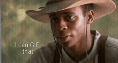 A Man Wearing A Cowboy Hat With The Words I Can Gif That Below Him GIF