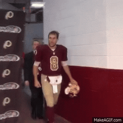 A Man Wearing A Football Jersey With The Number 8 On It GIF