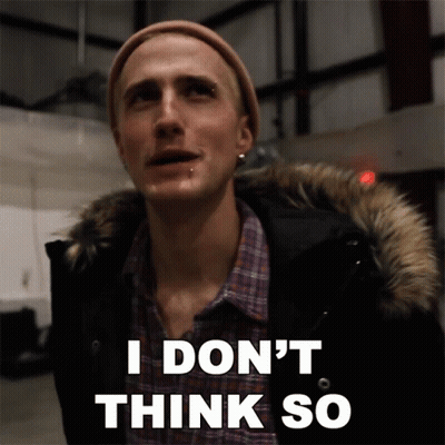 A Man Wearing A Fur Hooded Jacket Says I Don 'T Think So GIF