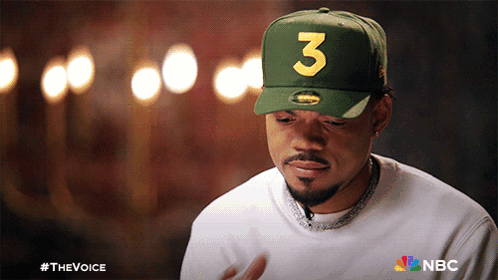 A Man Wearing A Green Hat With The Number Three On It GIF