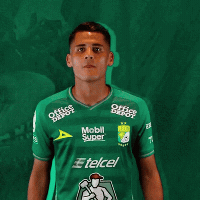 A Man Wearing A Green Jersey That Says Mobil Super GIF