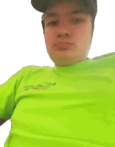 A Man Wearing A Green Shirt That Says ' Chicago Bulls ' Sticker