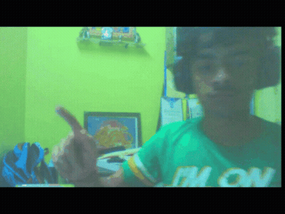 A Man Wearing A Green Shirt That Says " I 'M On " On It GIF