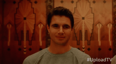 A Man Wearing A Grey Shirt That Says I Wish GIF