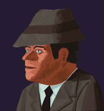 A Man Wearing A Hat And A Suit And Tie GIF