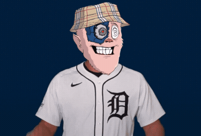 A Man Wearing A Hat And A Tigers Jersey Giving A Thumbs Up GIF