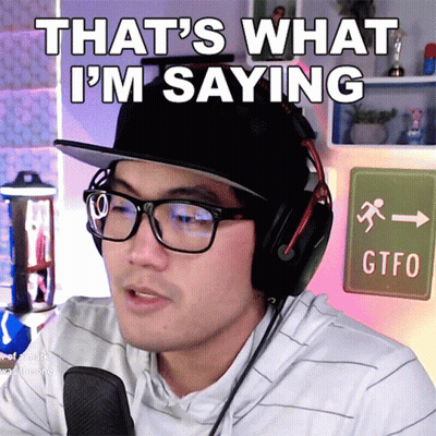 A Man Wearing A Hat And Headphones Says That 'S What I 'M Saying GIF