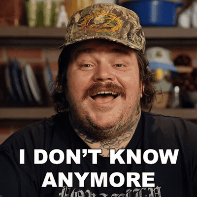 A Man Wearing A Hat Says I Don T Know Anymore GIF