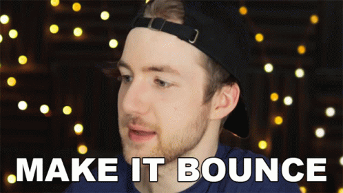 A Man Wearing A Hat Says " Make It Bounce " GIF