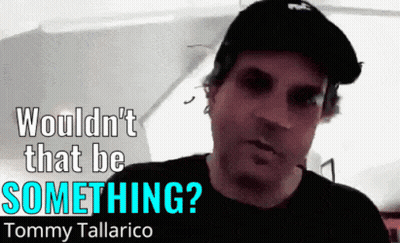 A Man Wearing A Hat Says " Wouldn 'T That Be Something ? " GIF