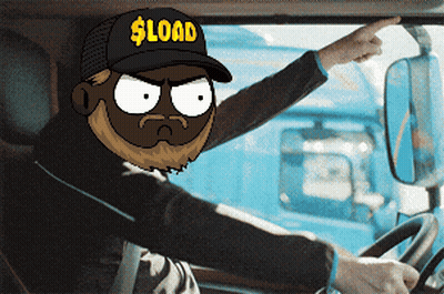 A Man Wearing A Hat That Says $ Load On It GIF