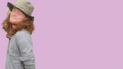 A Man Wearing A Hat With The Words Aww Shucks Written On It GIF