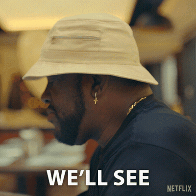 A Man Wearing A Hat With The Words We 'Ll See On It GIF