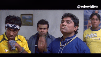 A Man Wearing A Headband That Says Texas Stands In A Room With Other Men GIF