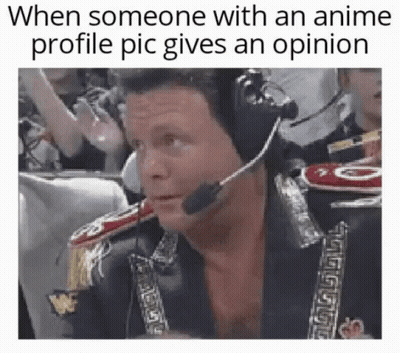 A Man Wearing A Headset Is Sitting In Front Of A Crowd And Giving An Opinion . GIF