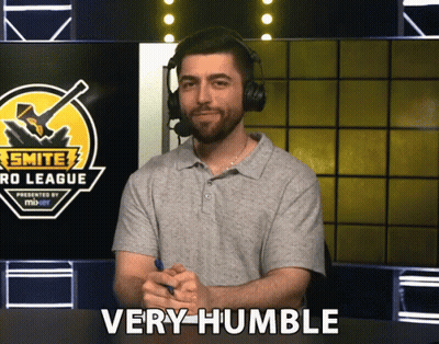 A Man Wearing A Headset Says Very Humble GIF