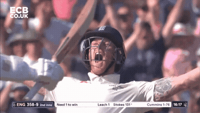 A Man Wearing A Helmet And A White Shirt Is Playing Cricket GIF