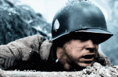 A Man Wearing A Helmet Is Crawling In The Dirt And The Year 2022 Is On The Bottom Right GIF