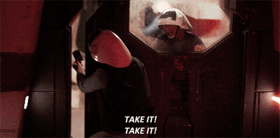 A Man Wearing A Helmet Says Take It Take It GIF