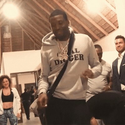 A Man Wearing A Hoodie That Says All Digger Is Dancing GIF