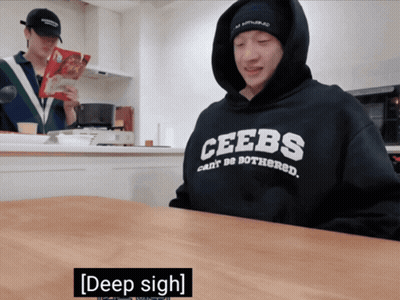 A Man Wearing A Hoodie That Says Ceebs On It GIF