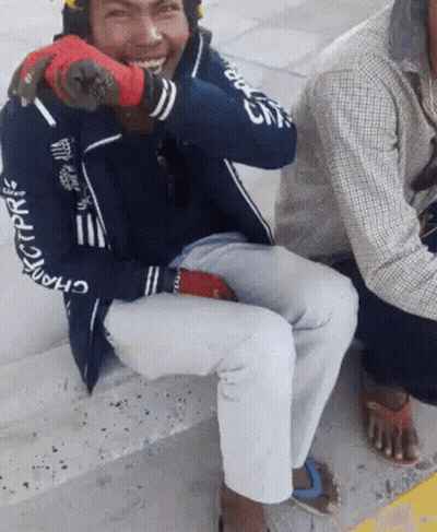 A Man Wearing A Jacket That Says ' Chotpree ' On It GIF