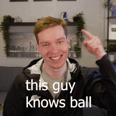 A Man Wearing A Jacket That Says The North Face Is Smiling And Giving A Thumbs Up GIF