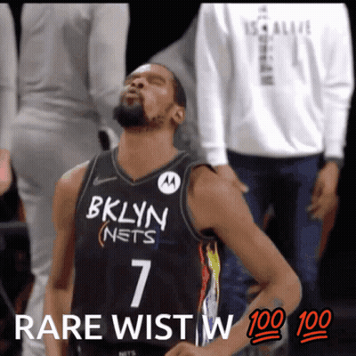 A Man Wearing A Jersey That Says Bklyn Nets GIF