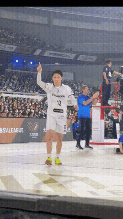 A Man Wearing A Jersey With The Number 13 On It Stands On A Basketball Court GIF
