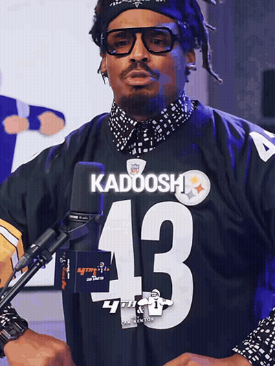 A Man Wearing A Kadoosh Number 43 Jersey GIF