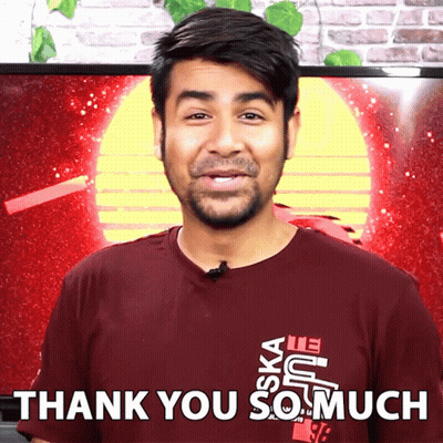 A Man Wearing A Maroon Shirt That Says Ska Life Says Thank You So Much GIF