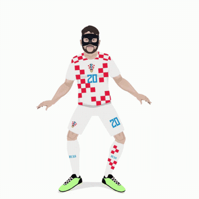 A Man Wearing A Mask And A Jersey With The Number 20 On It GIF