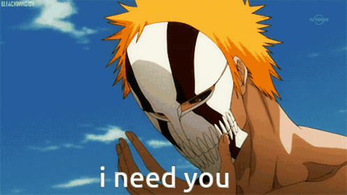 A Man Wearing A Mask With The Words I Need You Below Him GIF