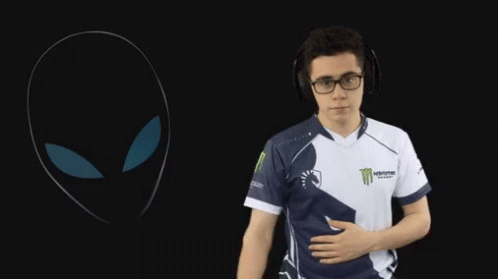 Man In Monster Energy Shirt Giving Thumbs Down GIF