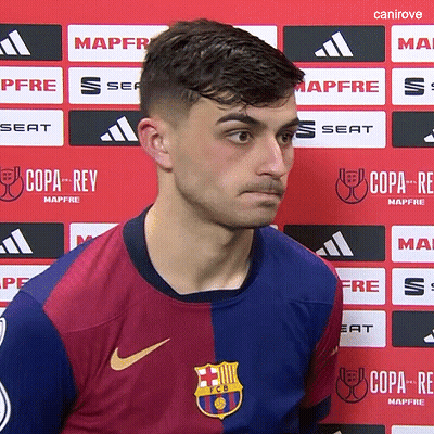 A Man Wearing A Nike Shirt With The Fcb Logo GIF