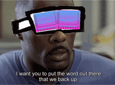 A Man Wearing A Pair Of Glasses Says " I Want You To Put The Word Out There That We Back Up .. " GIF