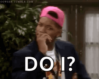 A Man Wearing A Pink Hat And A Black Jacket Says Do I GIF