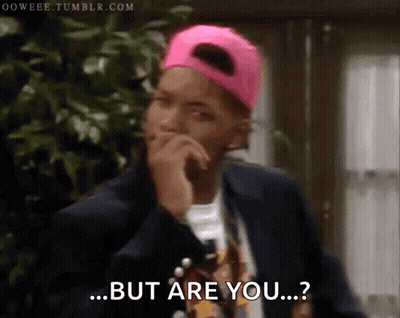 A Man Wearing A Pink Hat And A Suit Says But Are You GIF