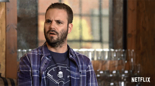 Man In Plaid And Netflix Shirt GIF